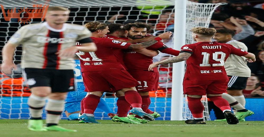 محمد صلاح يفتتح أهداف ليفربول ضد أياكس