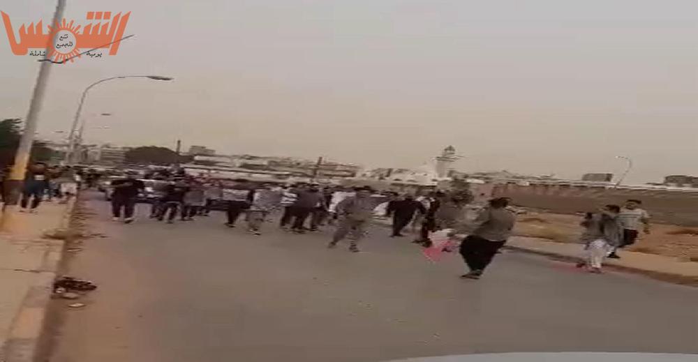 المتظاهرين